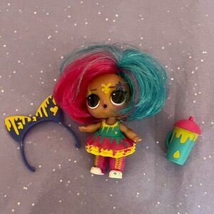 LOL Surprise Doll Hair Goals Splatters with Outfit Bottle and shoes